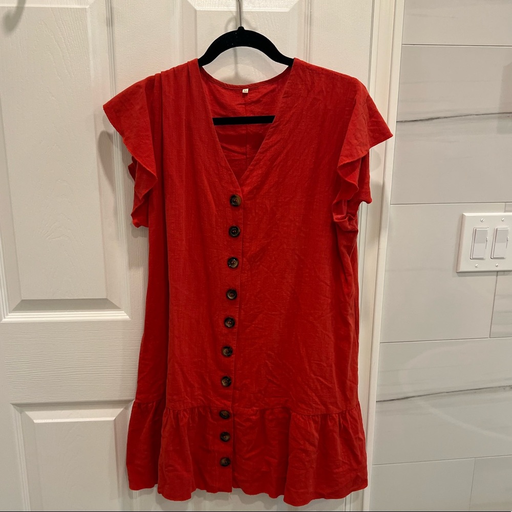 Slip on Red Dress
